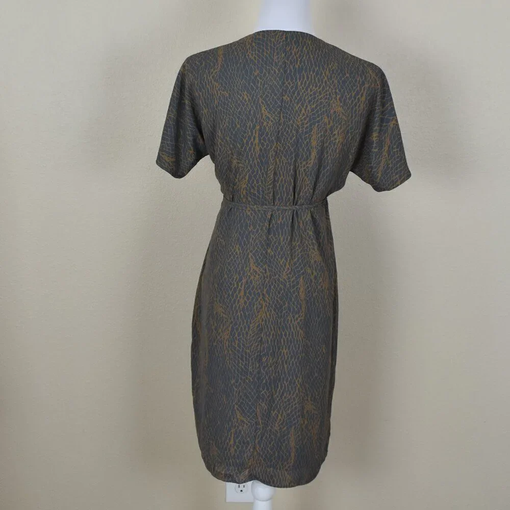 Babaton Wallace Printed Wrap Dress - S - Picture 6 of 10